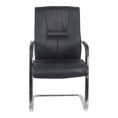Visitor Chair Biani Black PU-Chrome Leg 57.7x70x101