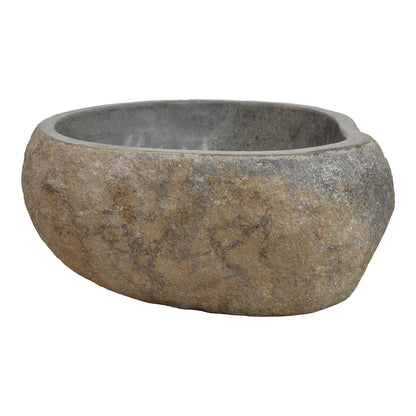 Lavello Grey Stone Countertop Washbasin Ø30x25