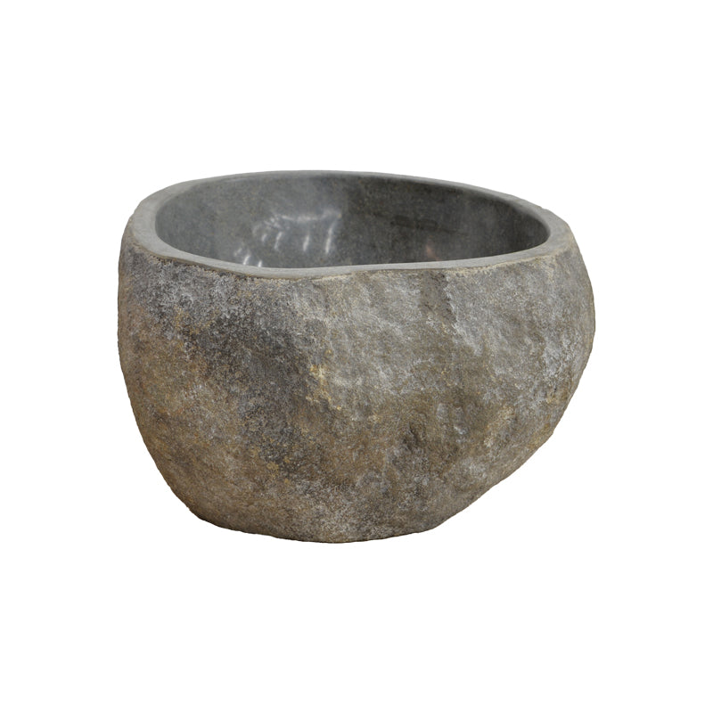 Lavello Grey Stone Countertop Washbasin Ø30x25