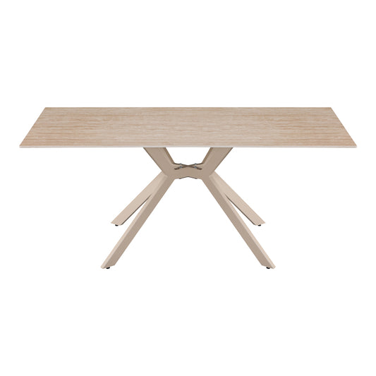 Τραπέζι Olven Sintered Stone σε Όψη Τραβερτίνας 180x90x75