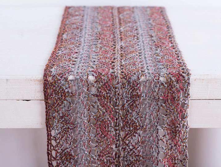 Δαντέλα Βαμβακερή Boho Γκρι 23x250εκ