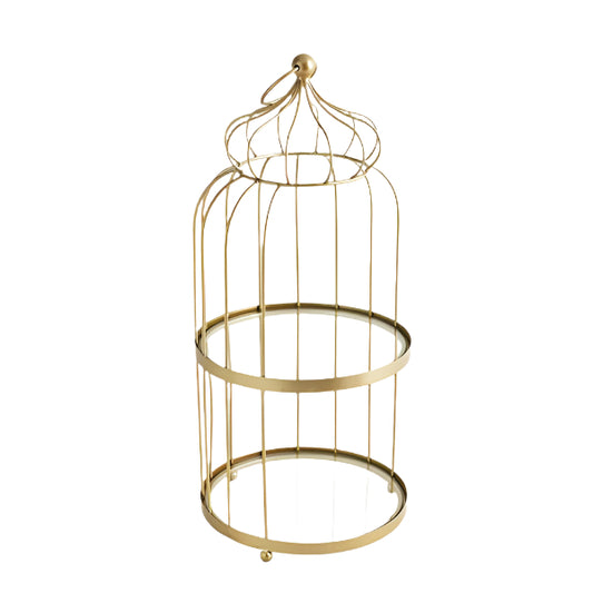 ΚΛΟΥΒΙ ΜΕ ΔΥΟ ΕΠΙΠΕΔΑ ΜΕΤΑΛΛΙΚΟ ΧΡΥΣΟ 24x24x58