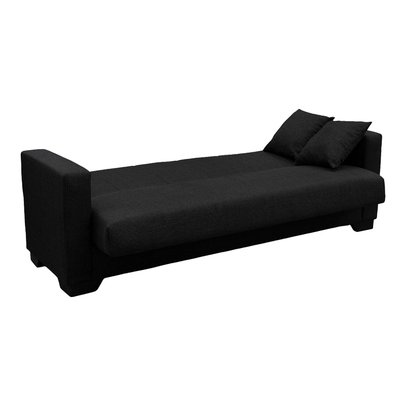 Vox Sofa Bed with Three-Seater Storage Anthracite Fabric 210x84x83