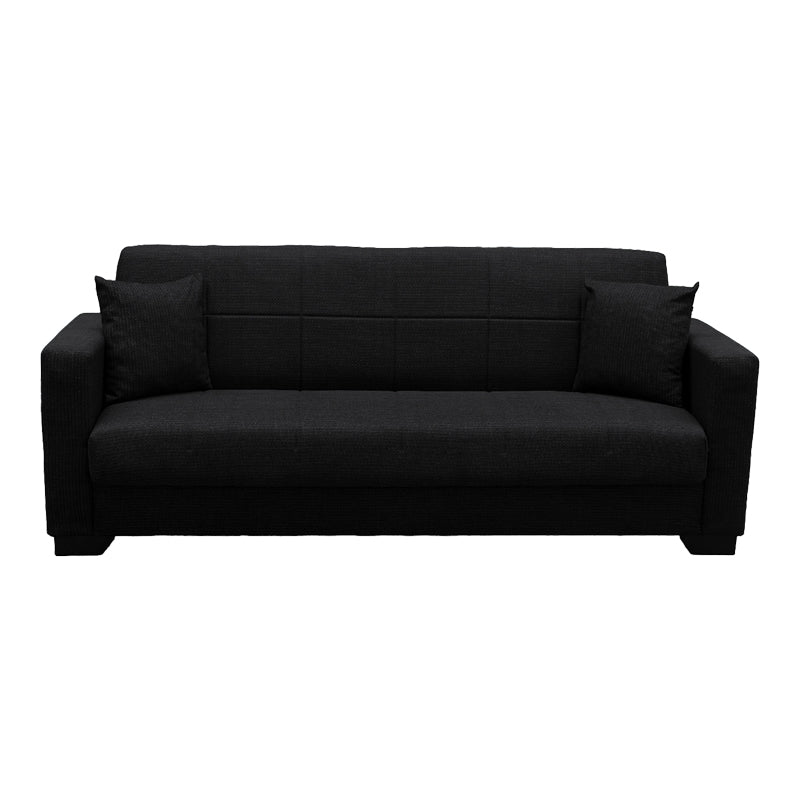 Vox Sofa Bed with Three-Seater Storage Anthracite Fabric 210x84x83