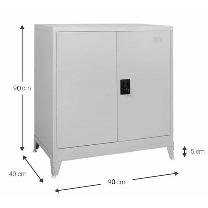 Μεταλλική Ντουλάπα Damian 2D Low 90x40x90