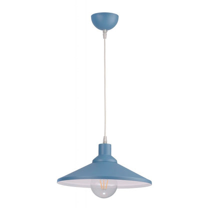 Φωτιστικό Μονόφωτο Παιδικό Αλουμίνιο Γαλάζιο/Λευκό Ε27 Φ33