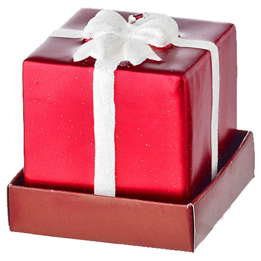 Κερί Κόκκινο Κουτί Δώρου 7x6εκ
