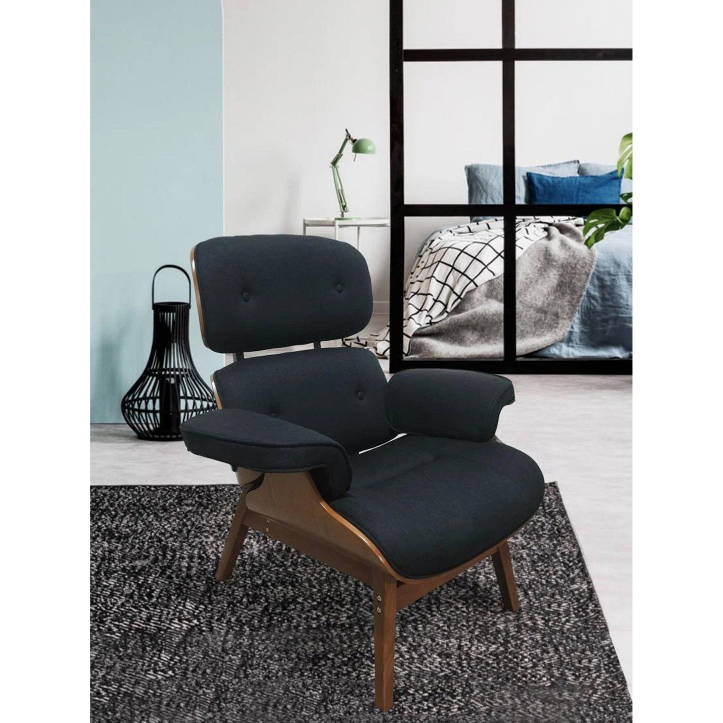 Armchair William Black 91x78x97