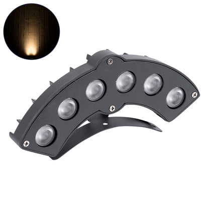 TREELIGHT-GINA 90679 Κυρτή Μπάρα Φωτισμού Wall Washer για Φυτά - Δέντρα LED 6W 660lm 30° DC 24V Αδιάβροχο IP65 Θερμό Λευκό 2700K Dimmable - Γκρι Ανθρακί - Μ18 x Π3.5 x Υ7