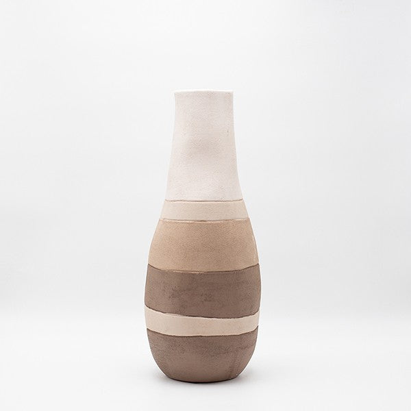 ΒΑΖΟ ΚΕΡΑΜΙΚΟ ΕΚΡΟΥ-ΜΠΕΖ-ΚΑΦΕ 18x18x44.5