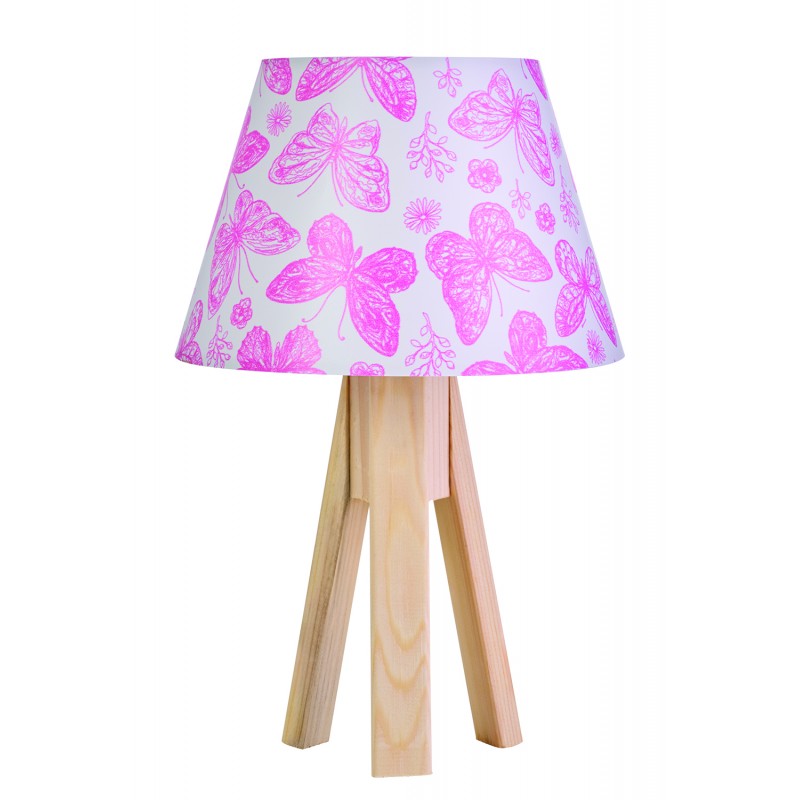 Φωτιστικό Πορτατίφ Παιδικό Αμπαζούρ Πεταλούδα Ε27 Φ20