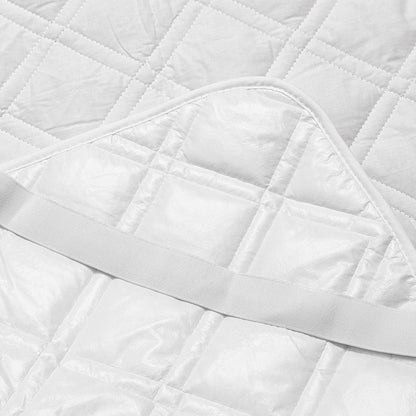 Καπιτονέ-Αδιάβροχο Προστατευτικό Στρώματος Λευκό 180x200εκ