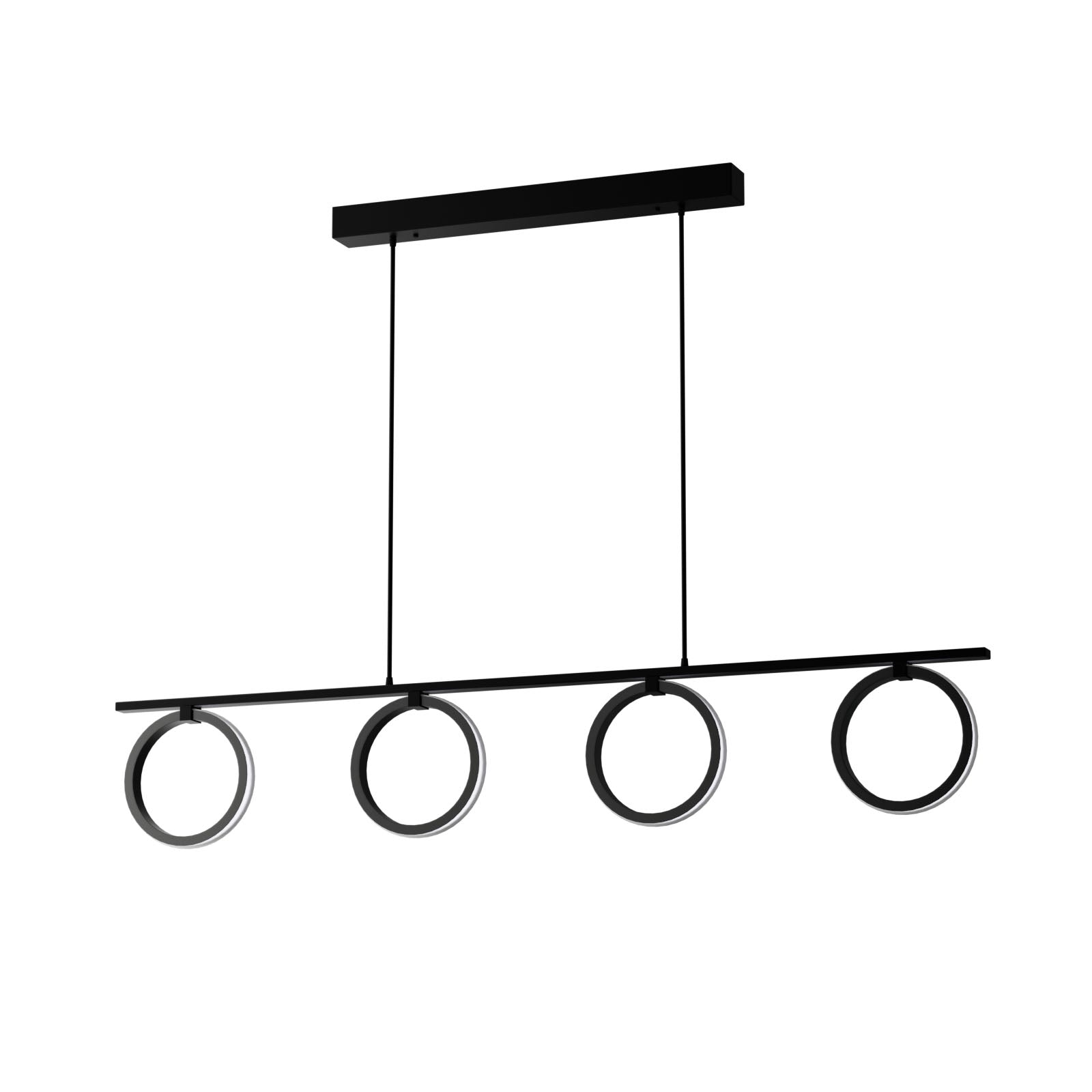 Φωτιστικό Κρεμαστό LED 35W 4000K Μαύρο 100x50x120