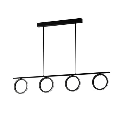 Φωτιστικό Κρεμαστό LED 35W 4000K Μαύρο 100x50x120