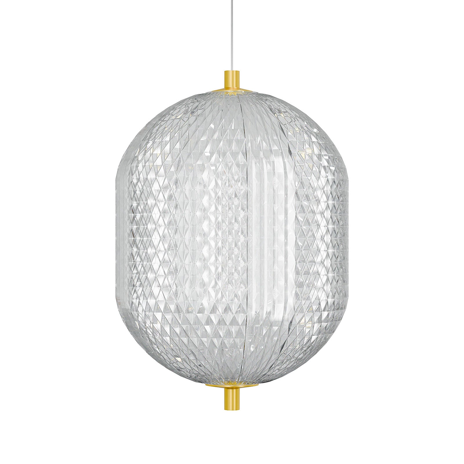 Φωτιστικό Κρεμαστό LED 18W 4000K Χρυσό 20x15x120