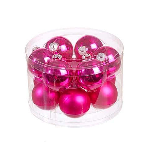 Μπάλα Γυάλινη Φούξια S/12 6εκ