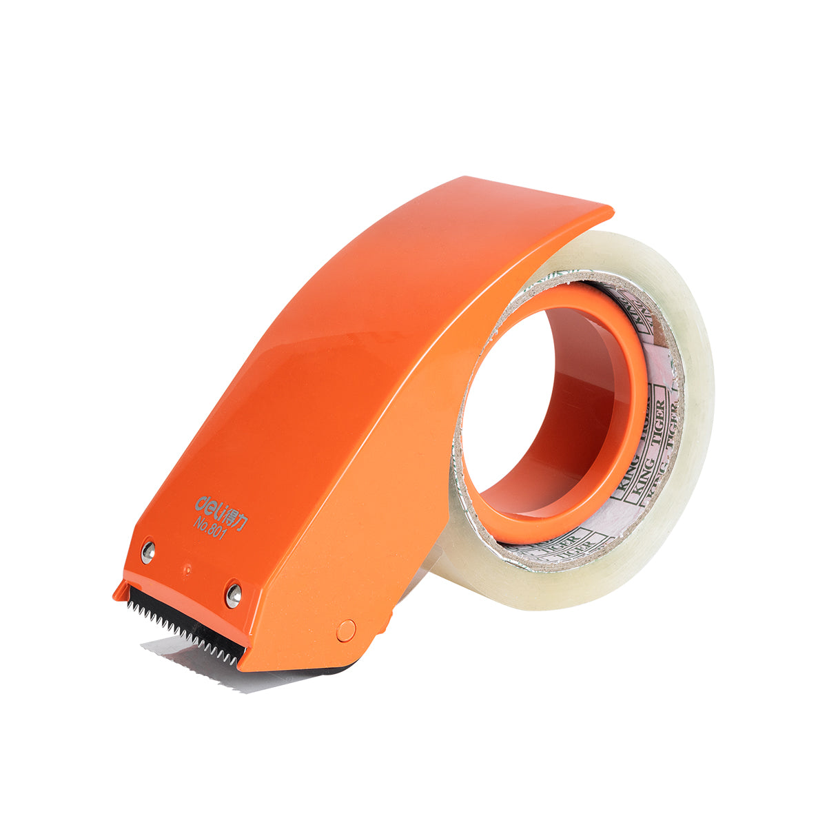 PACKAGING 79950 Επαγγελματική Μηχανή για Αυτοκόλλητη Ταινία Συσκευασίας Φάρδους έως 5.5cm & Μήκους έως 150 Μέτρων - Πορτοκαλί - Μ8.5 x Π8.5 x Υ9