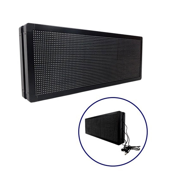 90321 Κυλιόμενη Ψηφιακή Επιγραφή P10 LED SMD AC 220-240V με Wi-Fi - Αδιάβροχή IP65 - Διπλής Όψης - Μ104 x Π12 x Υ40cm Κόκκινο