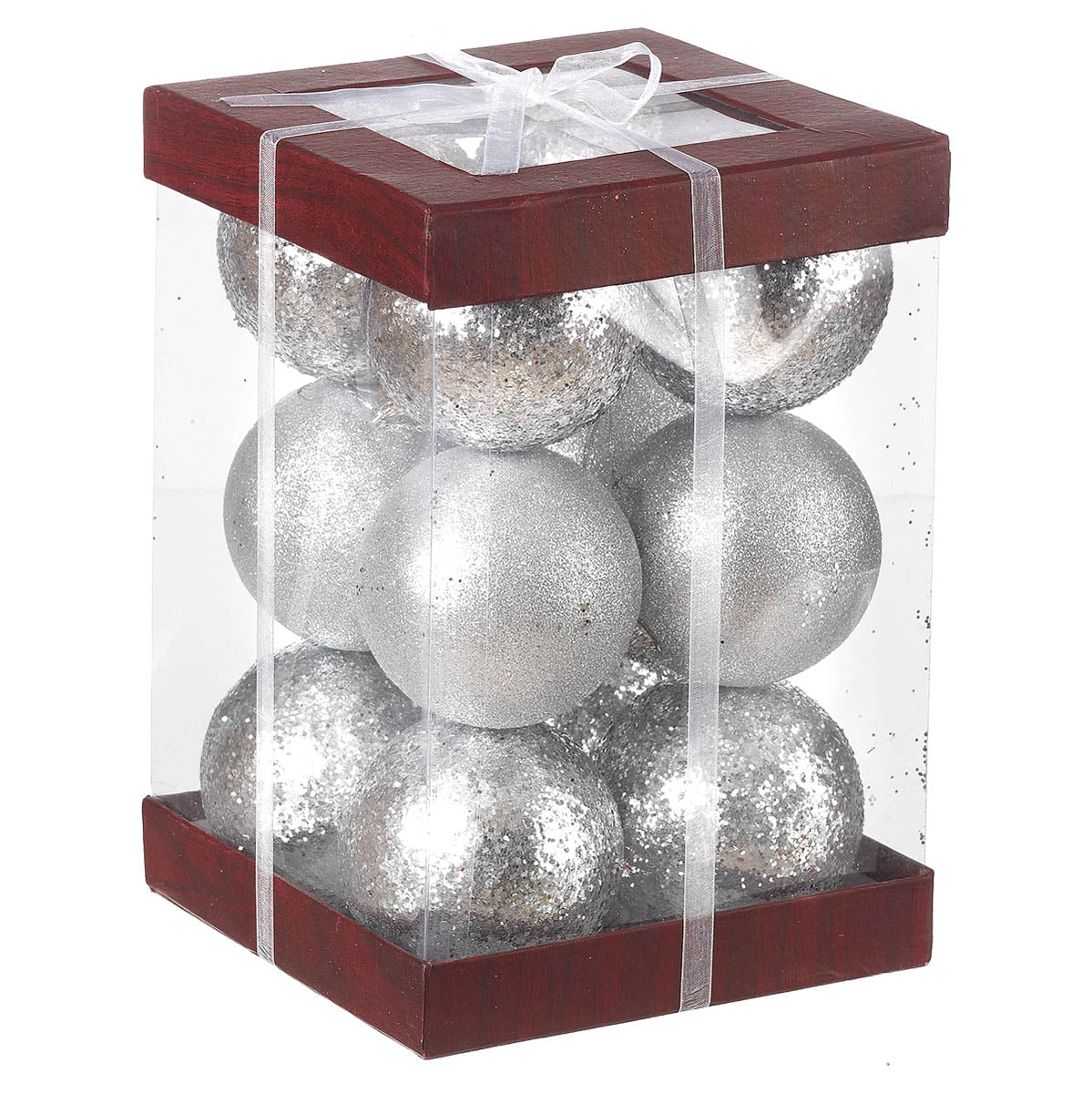 Μπάλα Πλαστική Ασημί S/12 8εκ