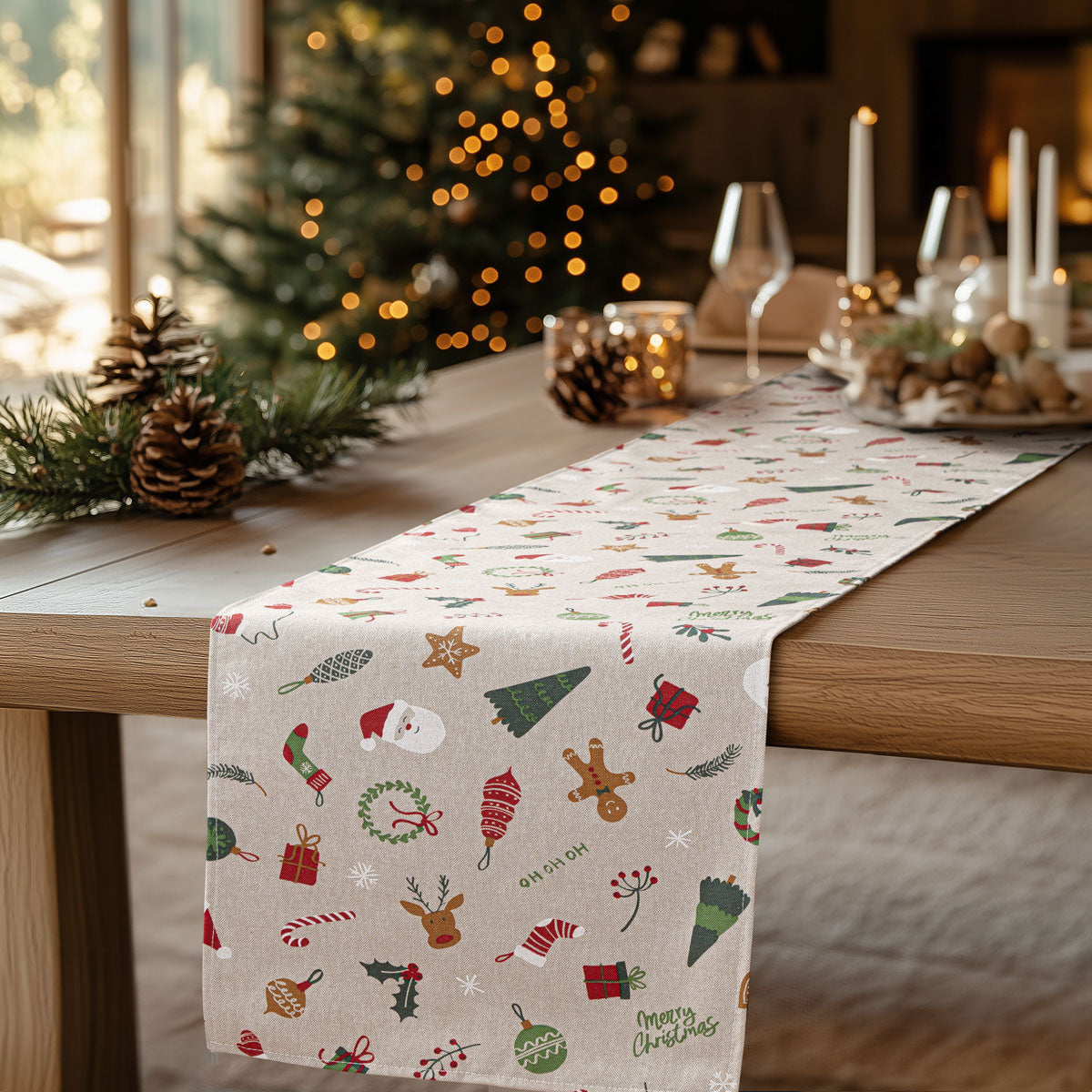 Ράννερ Χριστουγεννιάτικα Παιδικά Σχέδια 32x250εκ