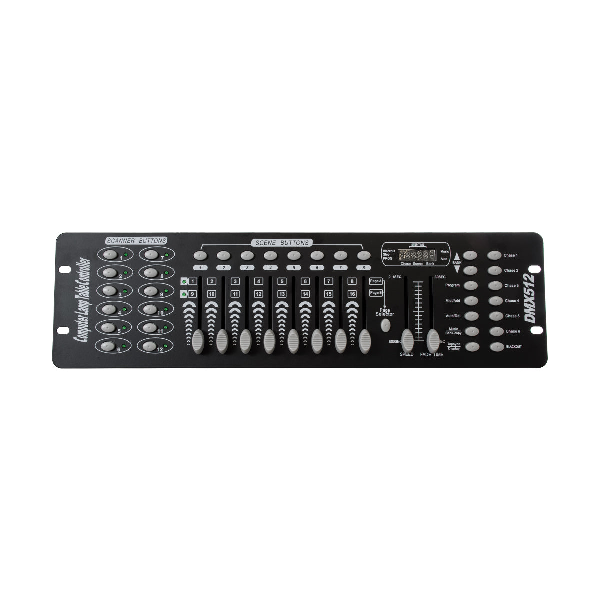 DMXCONSOLE 73493 DMX Master Κονσόλα Φωτισμού με 192 Κανάλια AC 220-240V IP20 - DMX512 - Μ48 x Π13.5 x Υ7