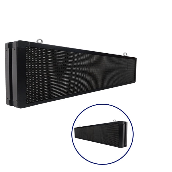 90335 Κυλιόμενη Ψηφιακή Επιγραφή P10 LED SMD AC 220-240V με Wi-Fi - Αδιάβροχή IP65 - Διπλής Όψης - Μ168 x Π12 x Υ40cm RGBW