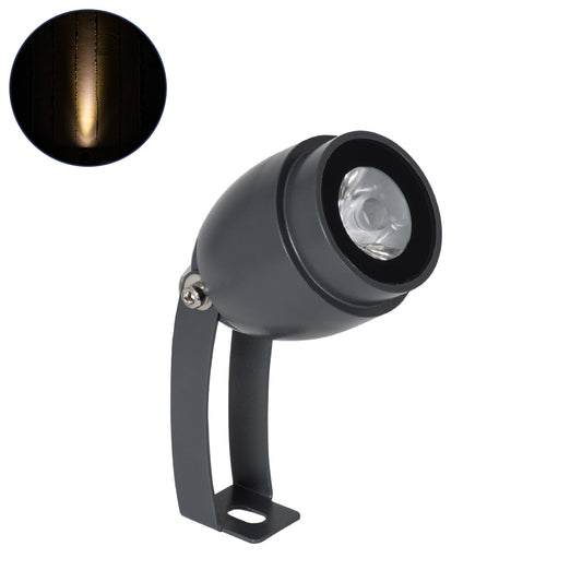 TREELIGHT-TREEGAL 90461 Σποτ Φωτισμού για Φυτά - Δέντρα με Βάση Μπετού & Κορμού LED 3W 330lm 15° DC 24V Αδιάβροχο IP65 Θερμό Λευκό 2700K Dimmable - Γκρι Ανθρακί - Μ5 x Π5 x Υ14.7