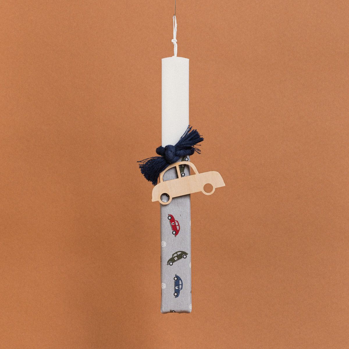 Λαμπάδα Στολισμένη Αυτοκίνητο σε Συσκευασία Δώρου