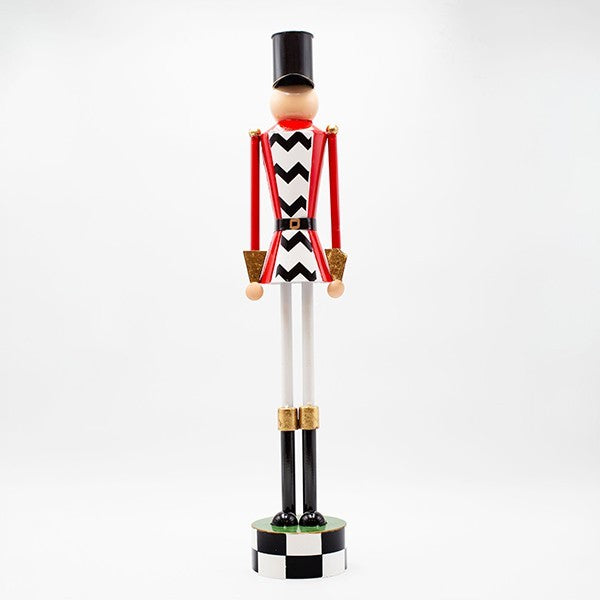 ΜΕΤΑΛΛΙΚΟΣ ΚΑΡΥΟΘΡΑΥΣΤΗΣ ΜΑΥΡΟ ΚΑΡΟ ΜΕ ΚΟΚΚΙΝΟ 26x20x110