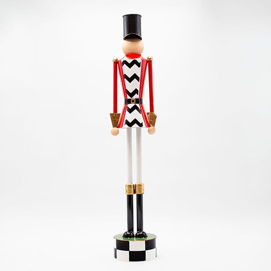 ΜΕΤΑΛΛΙΚΟΣ ΚΑΡΥΟΘΡΑΥΣΤΗΣ ΜΑΥΡΟ ΚΑΡΟ ΜΕ ΚΟΚΚΙΝΟ 26x20x110