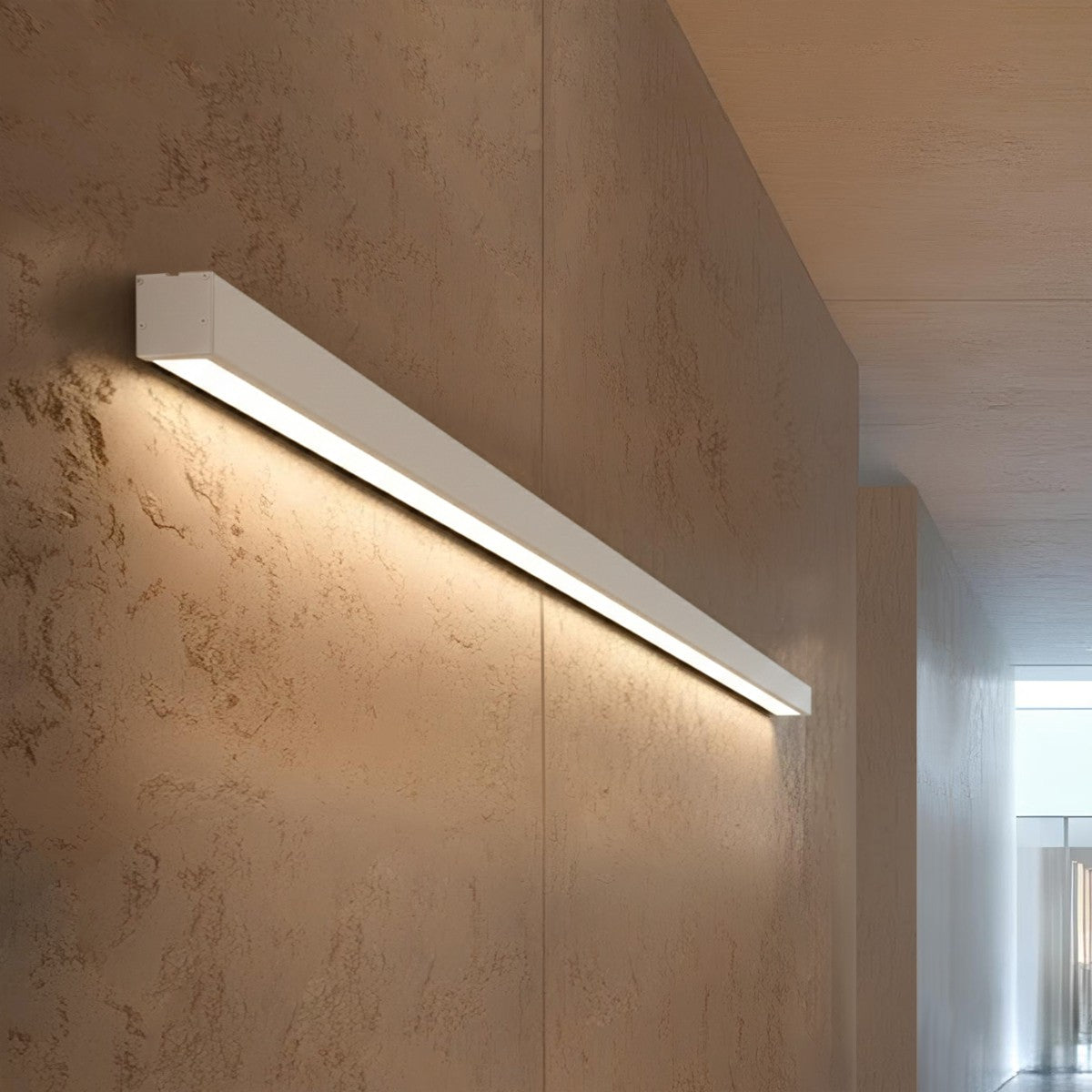 ORION KLV-101-0363-V3 Wall Light / LED Sconce 72W 7200lm 120° AC 220-240V IP20 Adjustable White CCT with Remote Control from 2700K to 6000K Dimmable - Lumileds SMD Chip - Matte White - L120 x W5 x H7.5