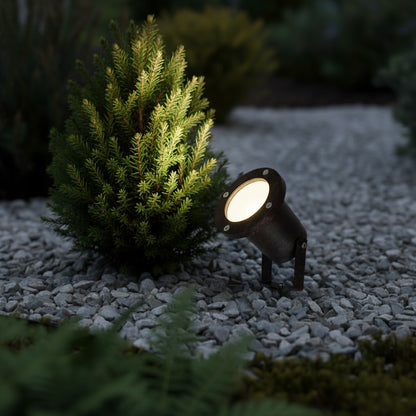 GARDELINI KLV-101-0004 Φωτιστικό Σποτ Κήπου για Φυτά & Δέντρα με Καρφωτή Βάση για Λάμπα MR16 με Ντουί GU10 AC 220-240V Αδιάβροχο IP65 - Μπρονζέ Εφέ Σκουριάς Ματ - Μ10 x Π10 x Υ30