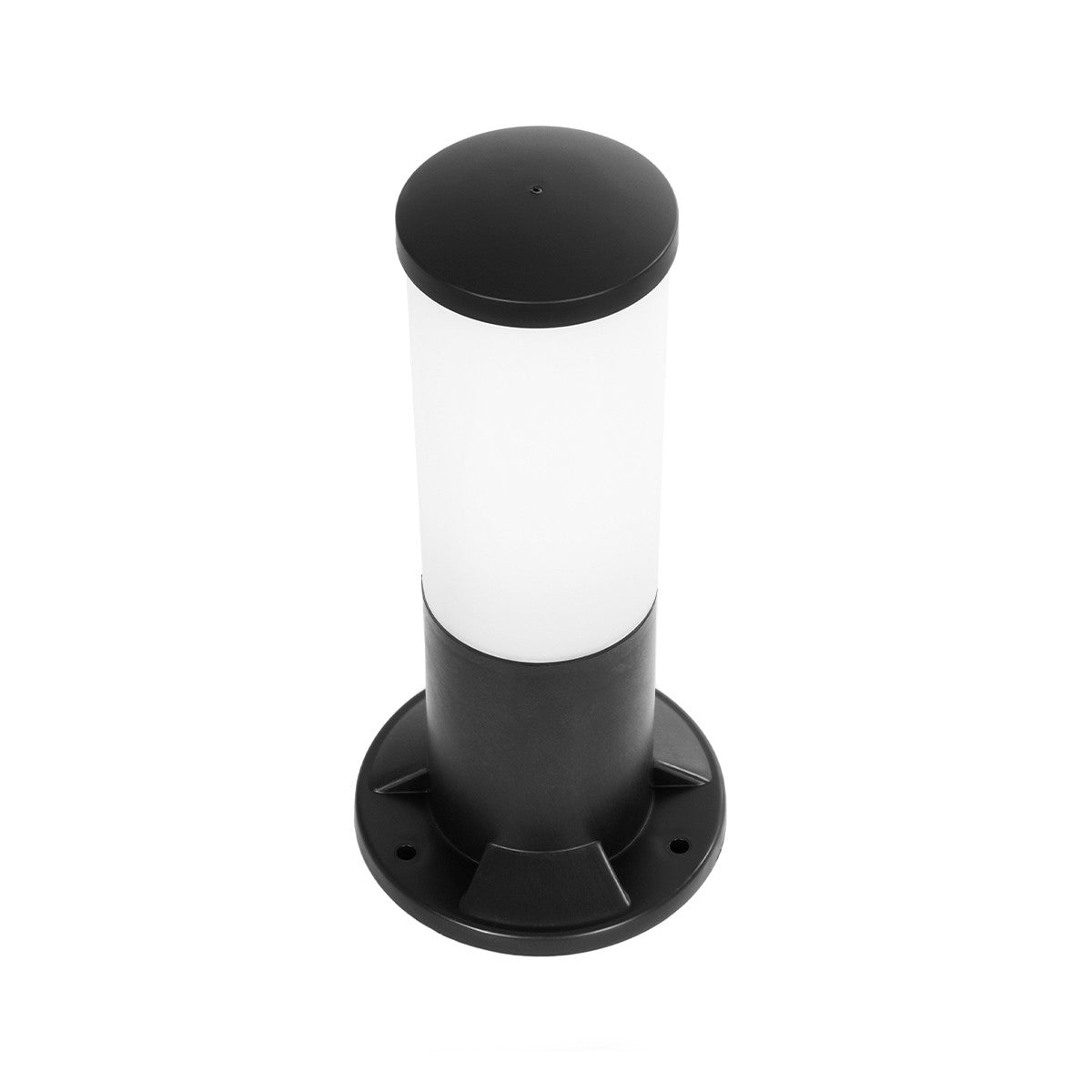 GARDENIO 203-0249 Μοντέρνο Επιδαπέδιο Φωτιστικό Κολωνάκι Κήπου Μονόφωτο 1 x E27 IP44 Μαύρο Πλαστικό - Μ15 x Π15 x Υ31