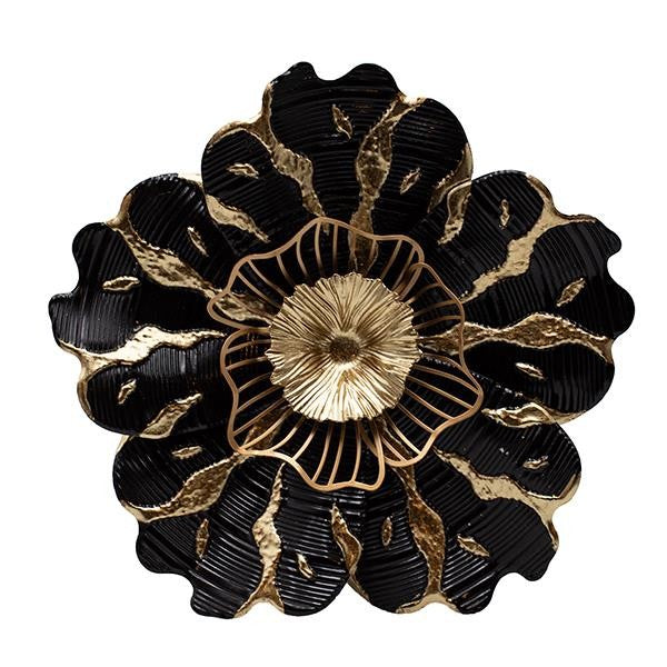 ΔΙΑΚΟΣΜΗΤΙΚΟ ΤΟΙΧΟΥ ΛΟΥΛΟΥΔΙ ΜΕΤΑΛΛΙΚΟ ΜΑΥΡΟ - ΧΡΥΣΟ 38x7x38