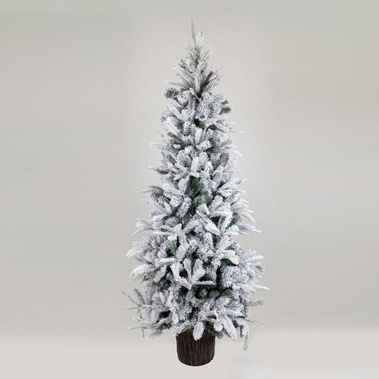 ΔΕΝΤΡΟ ΕΛΑΤΟ ΧΙΟΝΙΣΜΕΝΟ ΕΛΒΕΤΙΑ ΜΕ ΞΥΛΙΝΟ ΚΟΡΜΟ ΣΤΗ ΒΑΣΗ 94x94x180