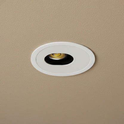 ASYMMETRICAL KLV-101-0133 Χωνευτό Φωτιστικό Downlight Σποτ LED 7W 875lm 15°x30° AC 220-240V IP20 Φυσικό Λευκό 4500K - Bridgelux COB Chip & TÜV SÜD Driver - Λευκό Ματ - Μ8.3 x Π8.3 x Υ8.2 / Q7.3