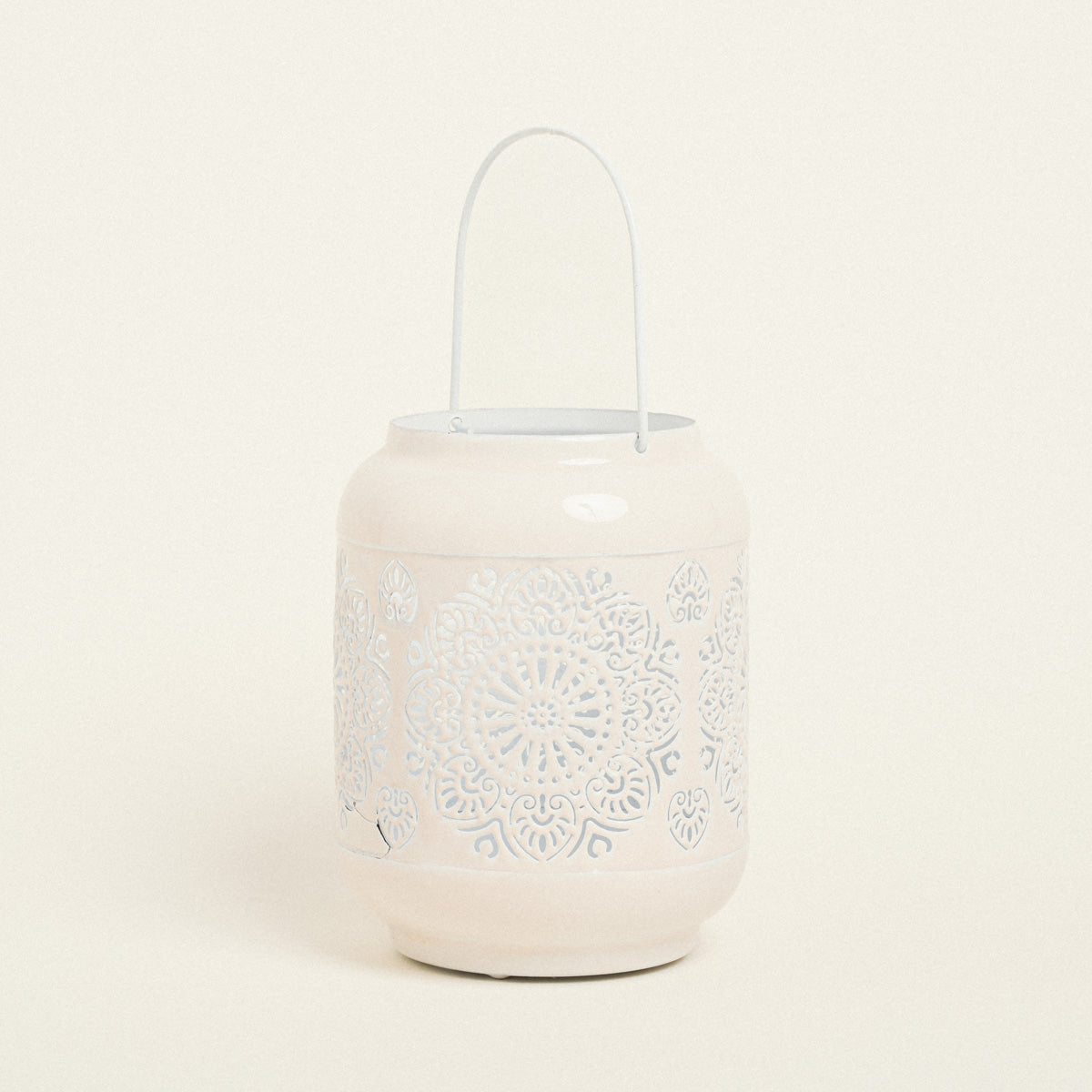 Φανάρι Μεταλικό Εκρού 15x15x20