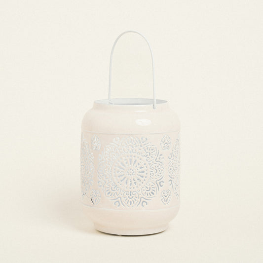 Φανάρι Μεταλικό Εκρού 15x15x20