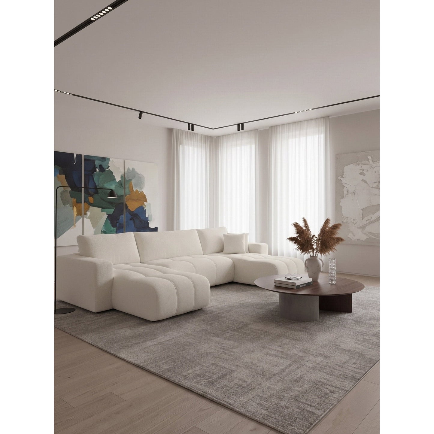Corner Sofa Furyn U Cream 312x145x72