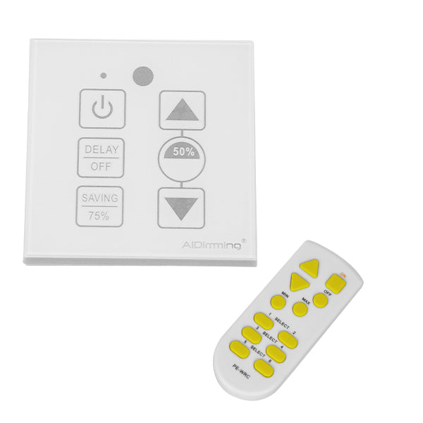 Ασύρματο LED Dimmer Τοίχου Αφής Λευκό 220v (200w) Trailing Edge 50044