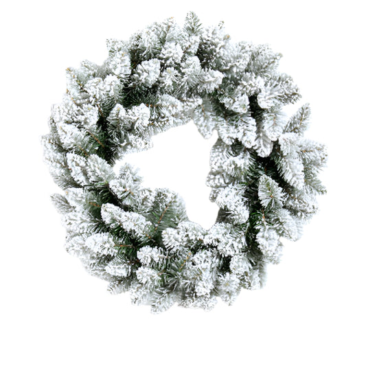 Στεφάνι Χριστουγέννων Χιονισμένο Flock 45εκ