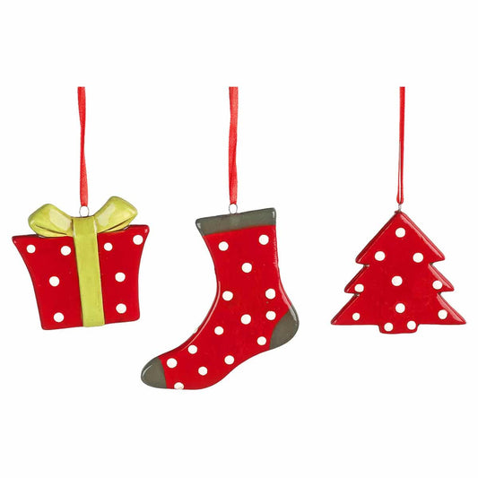 Στολίδια Κεραμικά Χριστουγέννων S/3 8εκ