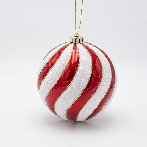 ΠΛΑΣΤΙΚΗ ΜΠΑΛΑ ΚΟΚΚΙΝΗ ΜΕ ΛΕΥΚΑ ΚΑΙ GLITTER ΝΕΡΑ ΣΕΤ 2 ΤΜΧ 15εκ