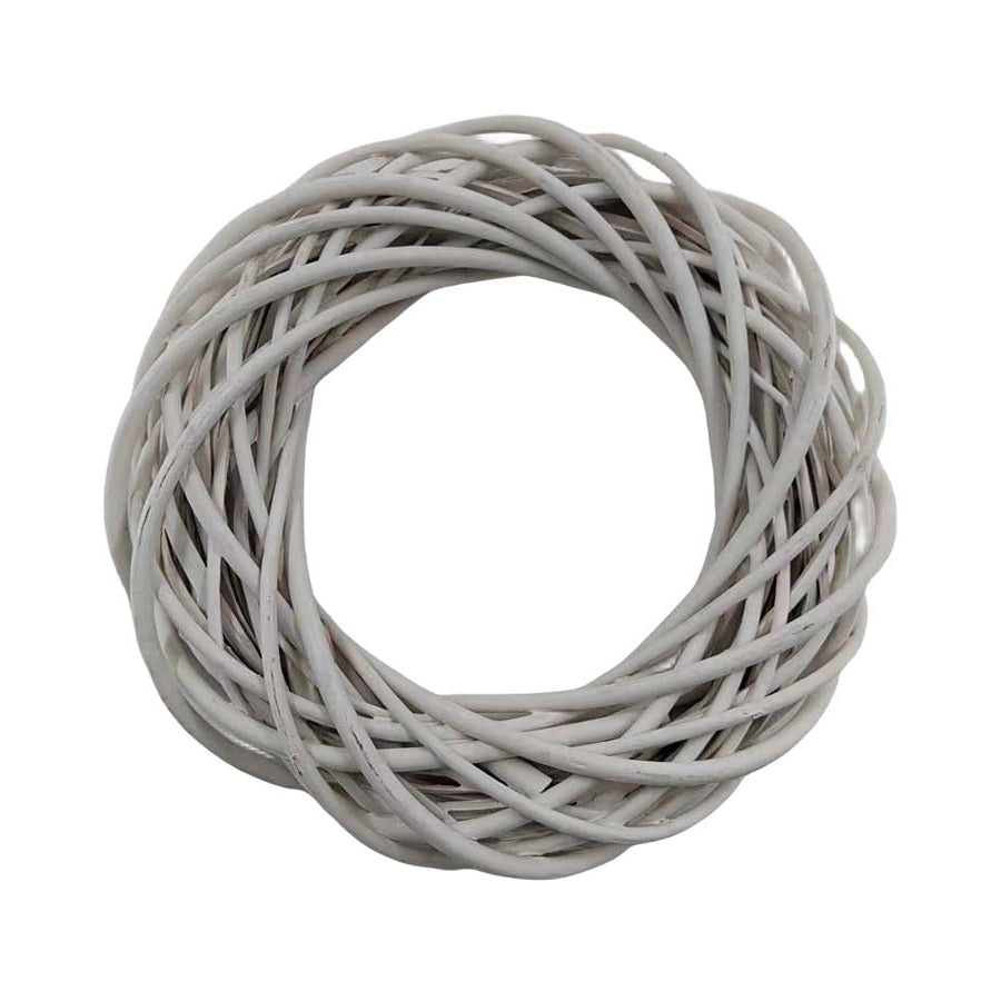 Στεφάνι Βέργινο Λευκό 25εκ