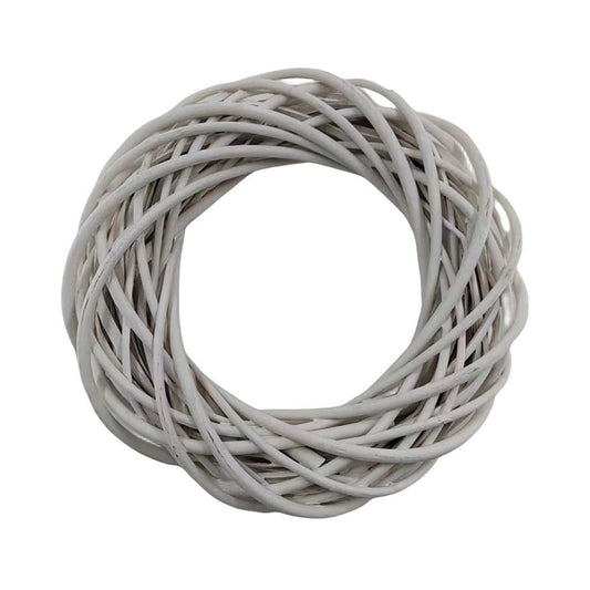 Στεφάνι Βέργινο Λευκό 25εκ