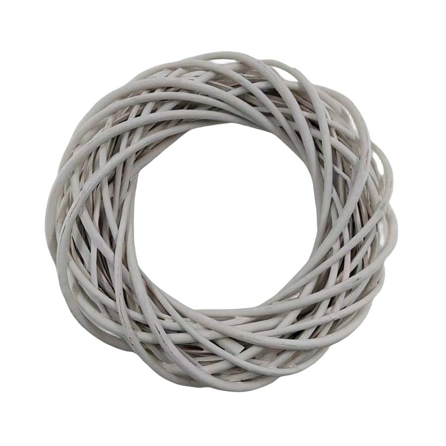 Στεφάνι Βέργινο Λευκό 30εκ