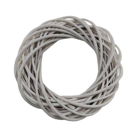 Στεφάνι Βέργινο Λευκό 30εκ