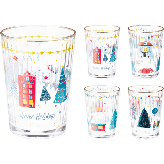 Ποτήρι από Γυαλί 510ml 8x8x12 4 Σχδ