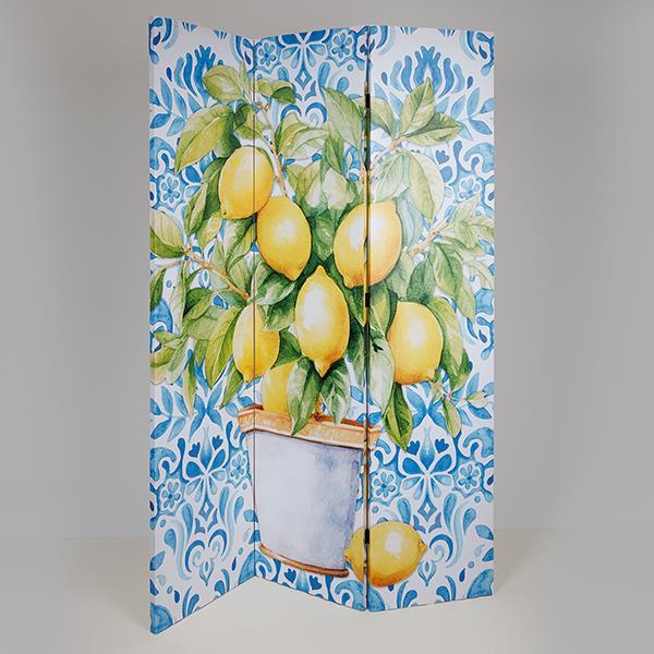 ΠΑΡΑΒΑΝ ΚΑΜΒΑΣ ΕΚΤΥΠΩΣΗ ΓΛΑΣΤΡΑ ΜΕ ΛΕΜΟΝΙΑ ΚΙΤΡΙΝΟ-ΠΡΑΣΙΝΟ-ΓΑΛΑΖΙΟ 120x2.5x180