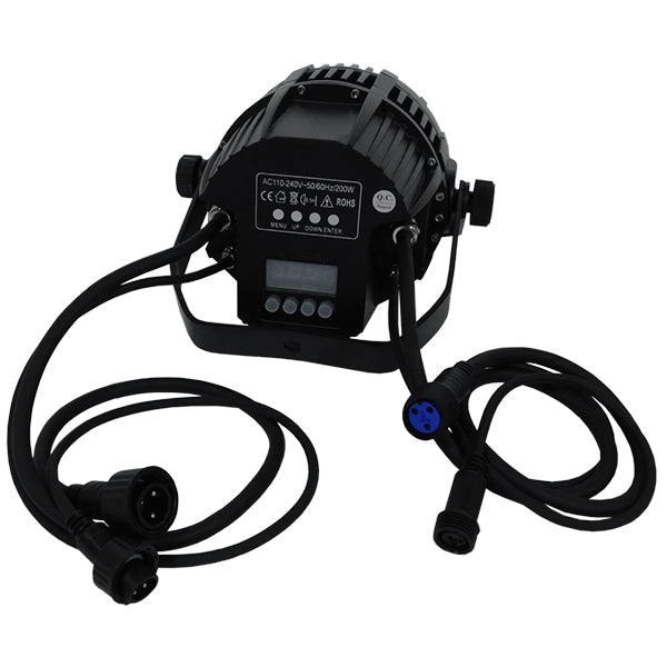 PAR 51129 Stage Κεφαλή Par LED 216W 15° AC 220-240V Αδιάβροχο IP65 36 x 6W CREE Chip Πολύχρωμο RGB Dimmable DMX512 Protocol 7 Channels - Μ29 x Π29 x Υ35